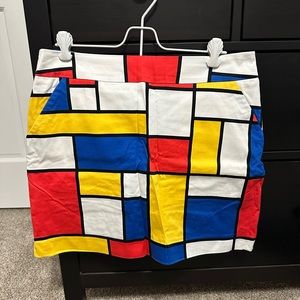 Loudmouth color block golf skirt size 8